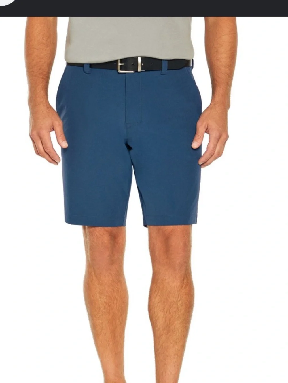 BANANA REPUBLIC Mens Blue  Comfort Flat Front Stretch Waist  Shorts Size 30